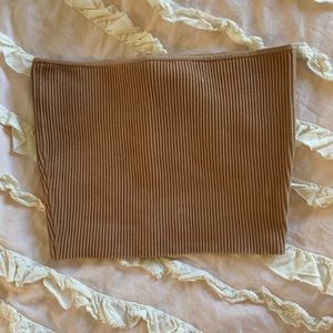 Kendall and Kylie Nude Bandage tube/strapless top